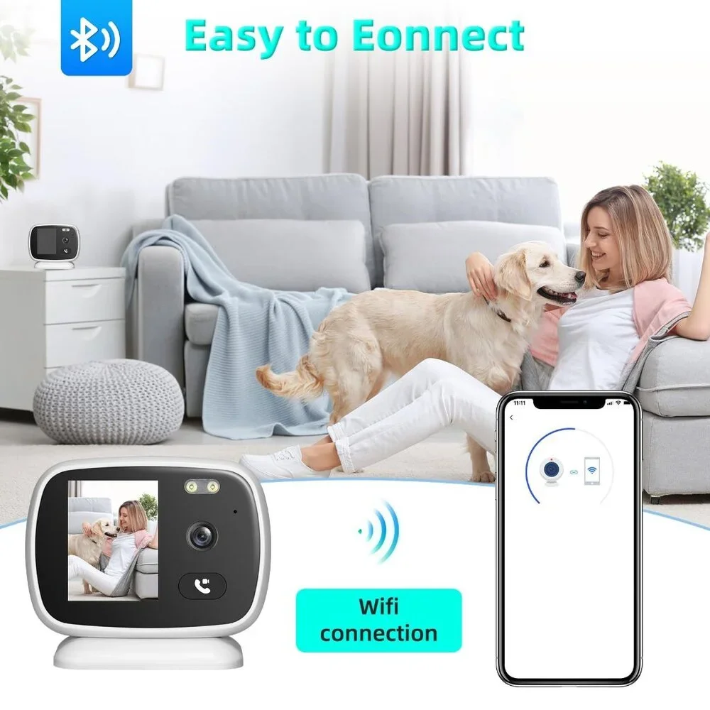 Video Calling Security Camera,Kids' Instant Video Call One-Tap FaceTime with Par